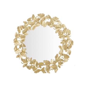 Specchio foglie round cm Ø 87x2,5 (misura specchio cm Ø 60)