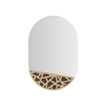 Specchio da muro c/app-abiti carv cm 60x5,3x90 (misura specchio cm 60x70)