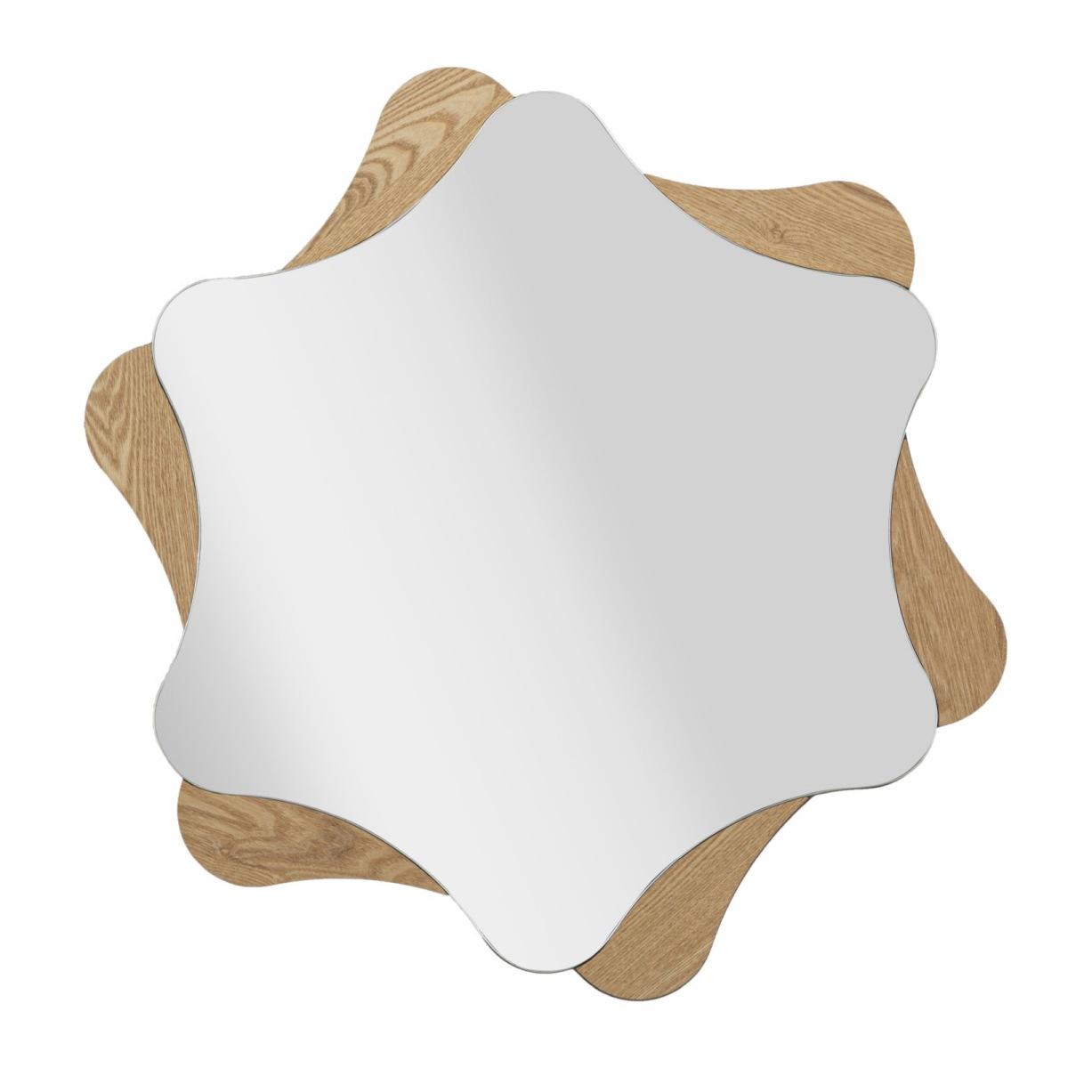 Specchio da muro star cm Ø 80x1 (misura specchio cm 65x74)