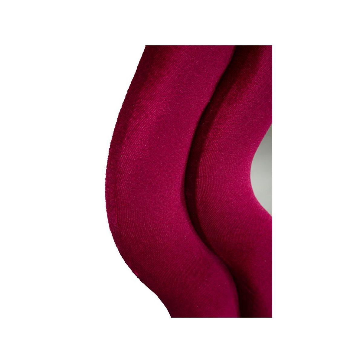 Specchio da muro emily velluto fuxia cm 60x6x160 (misura specchio cm 42x144)