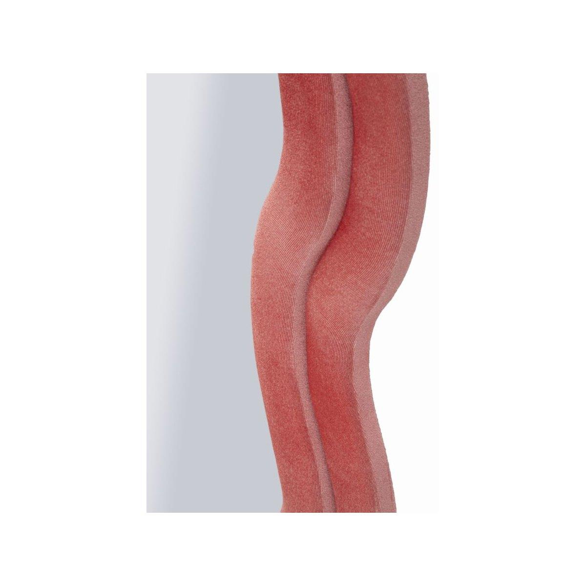 Specchio da muro emily velluto rosa cm 60x6x160 (misura specchio cm 42x144)