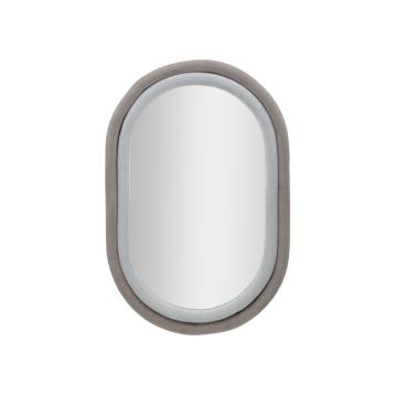 Specchio da muro antony velluto grigio/mix cm 60x4x90 (misura spec. cm44,5x74,5)