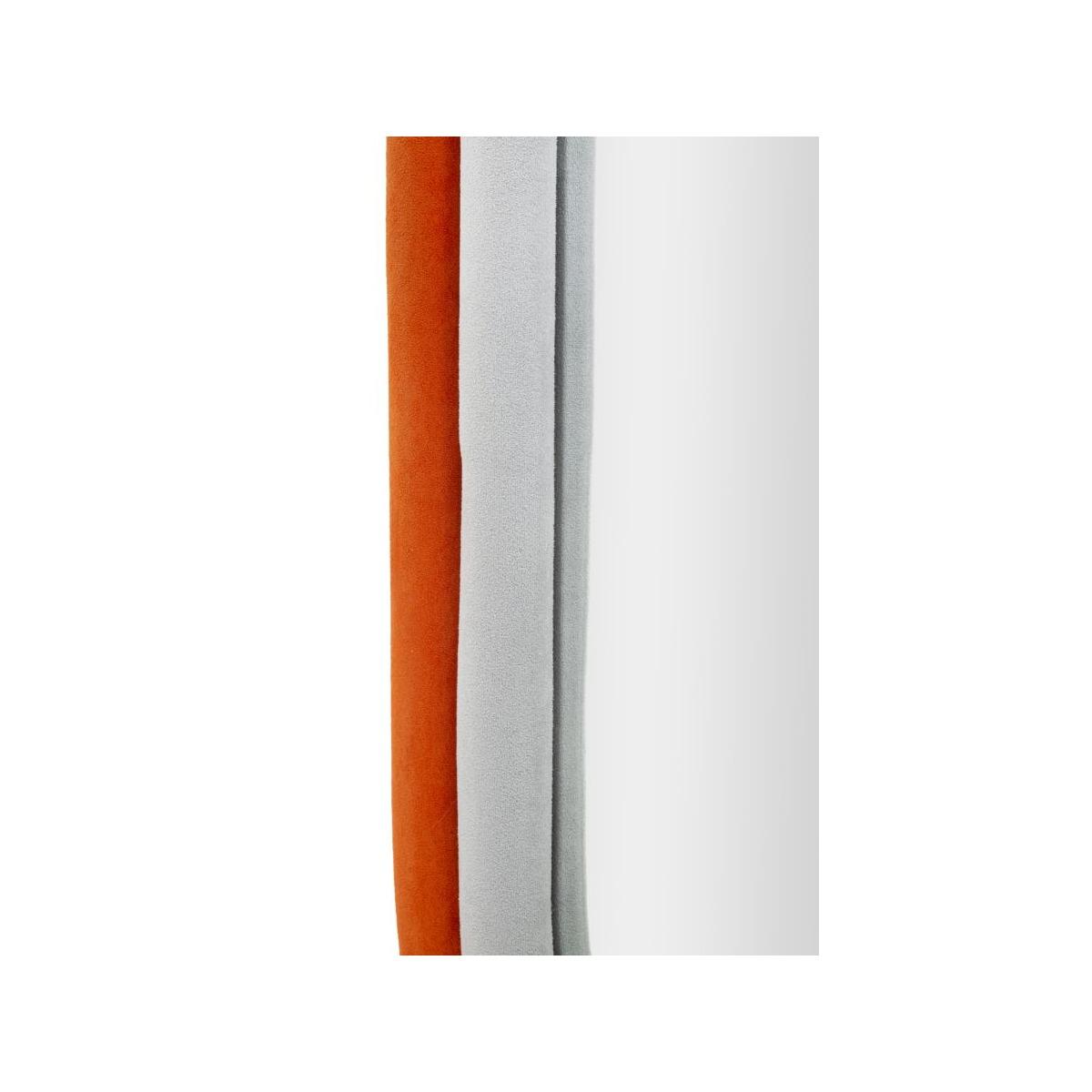 Specchio da muro antony velluto arancio/mix cm 60x4x90 (misura spec.cm44,5x74,5)