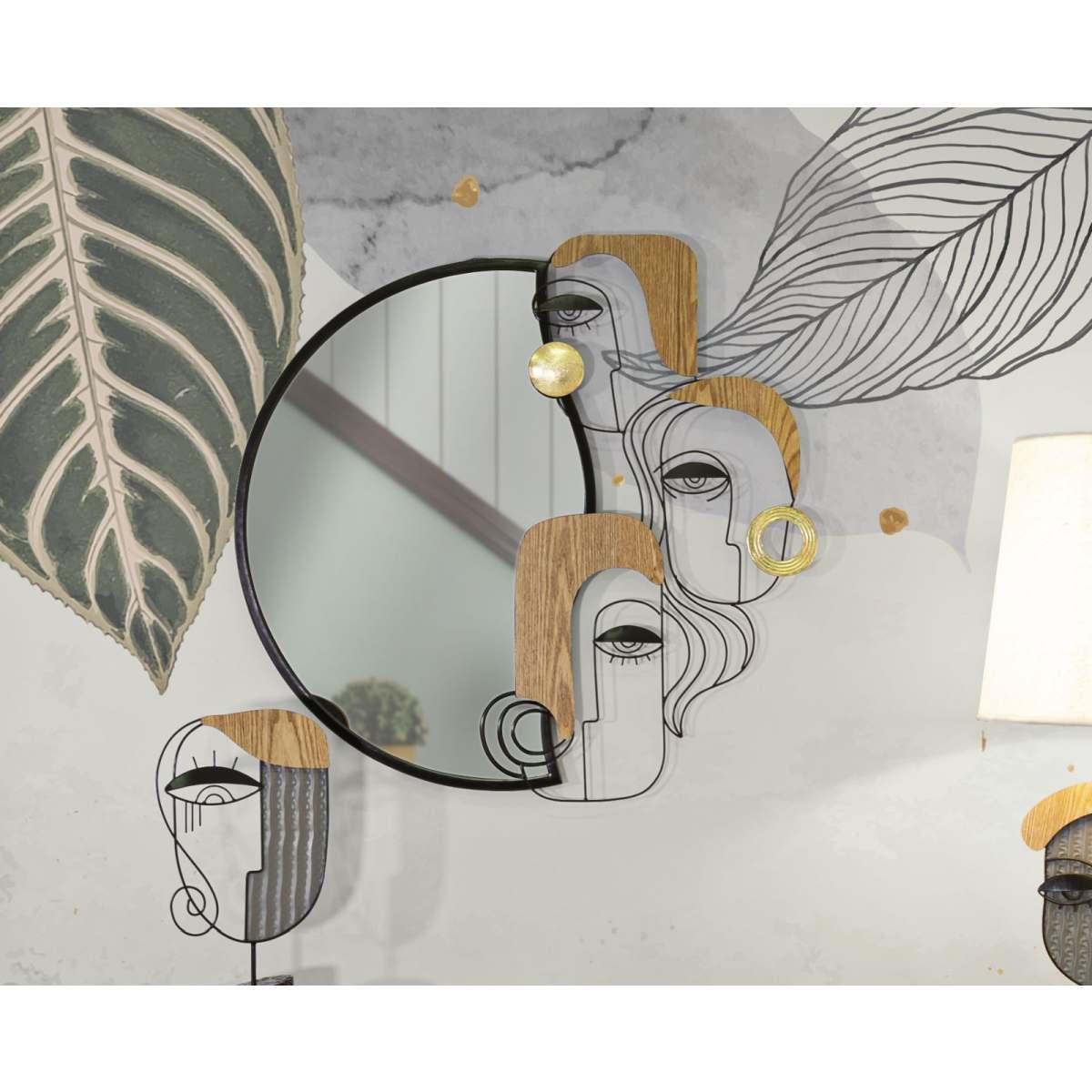 Specchio da muro picassy cm 83x5x80 (misura specchio cm 48,5x72)