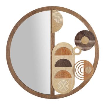 Specchio da muro block cm Ø 80x3