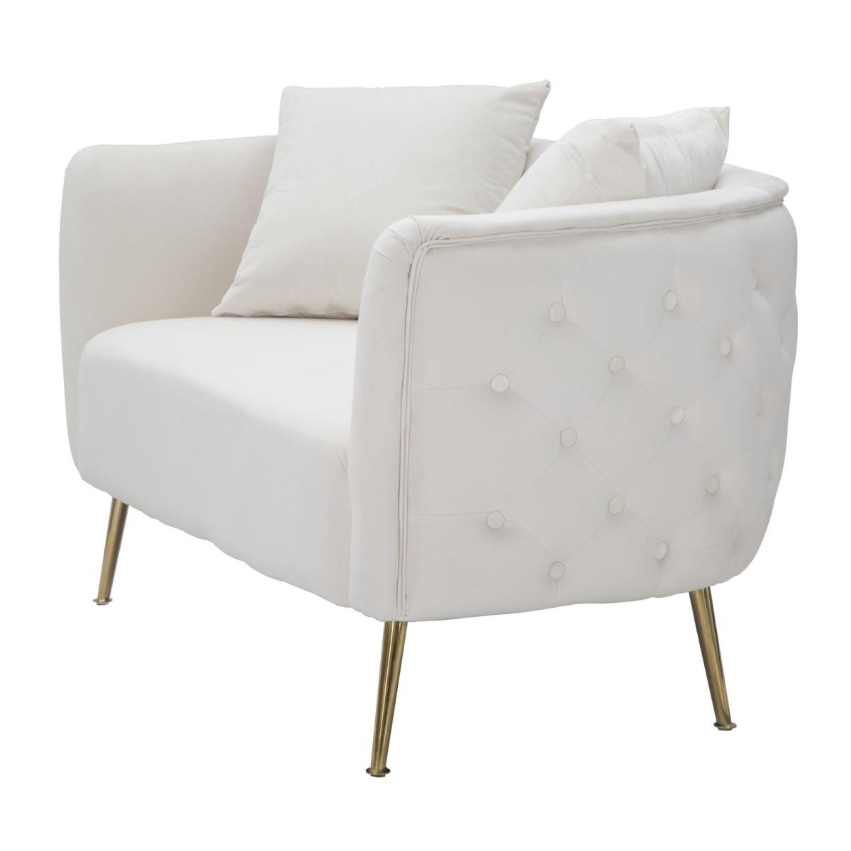 Divanetto bucarest crema cm 127x74x73