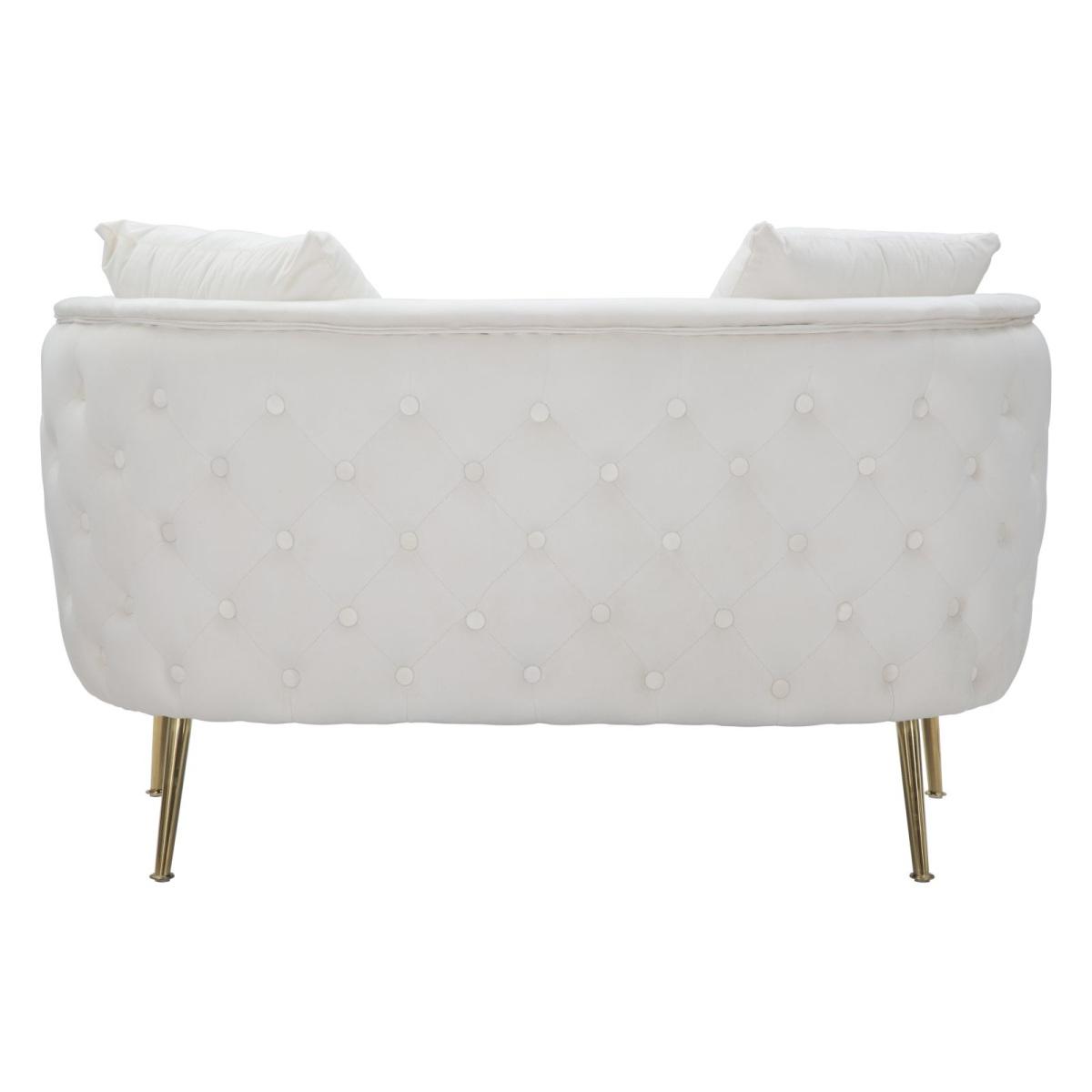 Divanetto bucarest crema cm 127x74x73