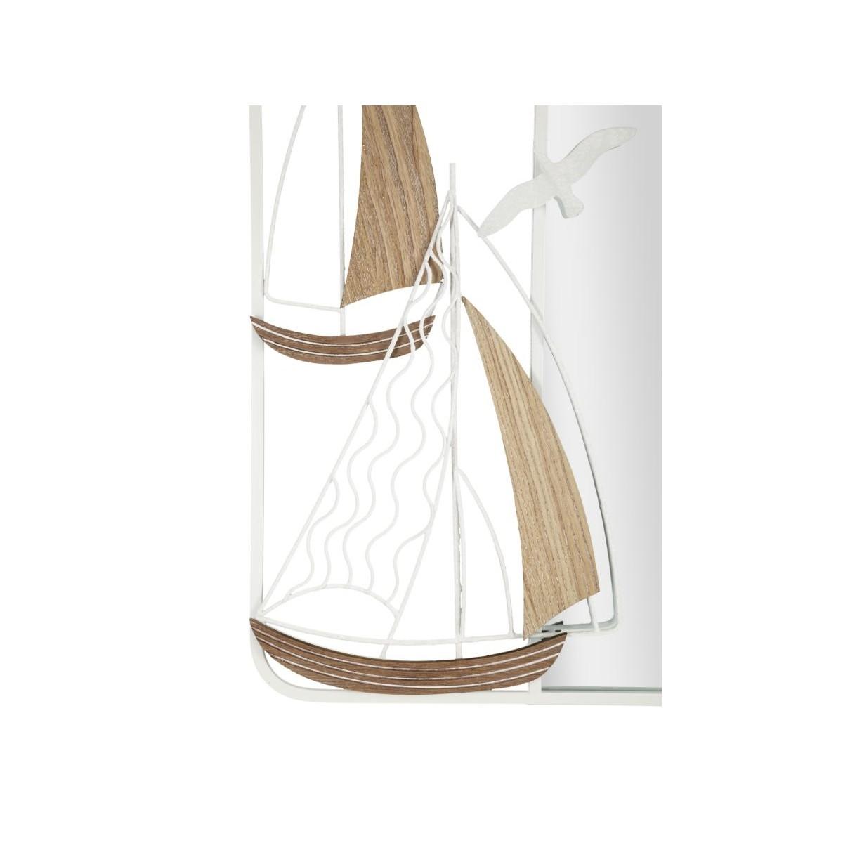 Specchio da muro adriatic cm 60x4,4x60 (misura specchio cm 35,5x58)