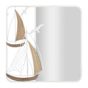 Specchio da muro adriatic cm 60x4,4x60 (misura specchio cm 35,5x58)