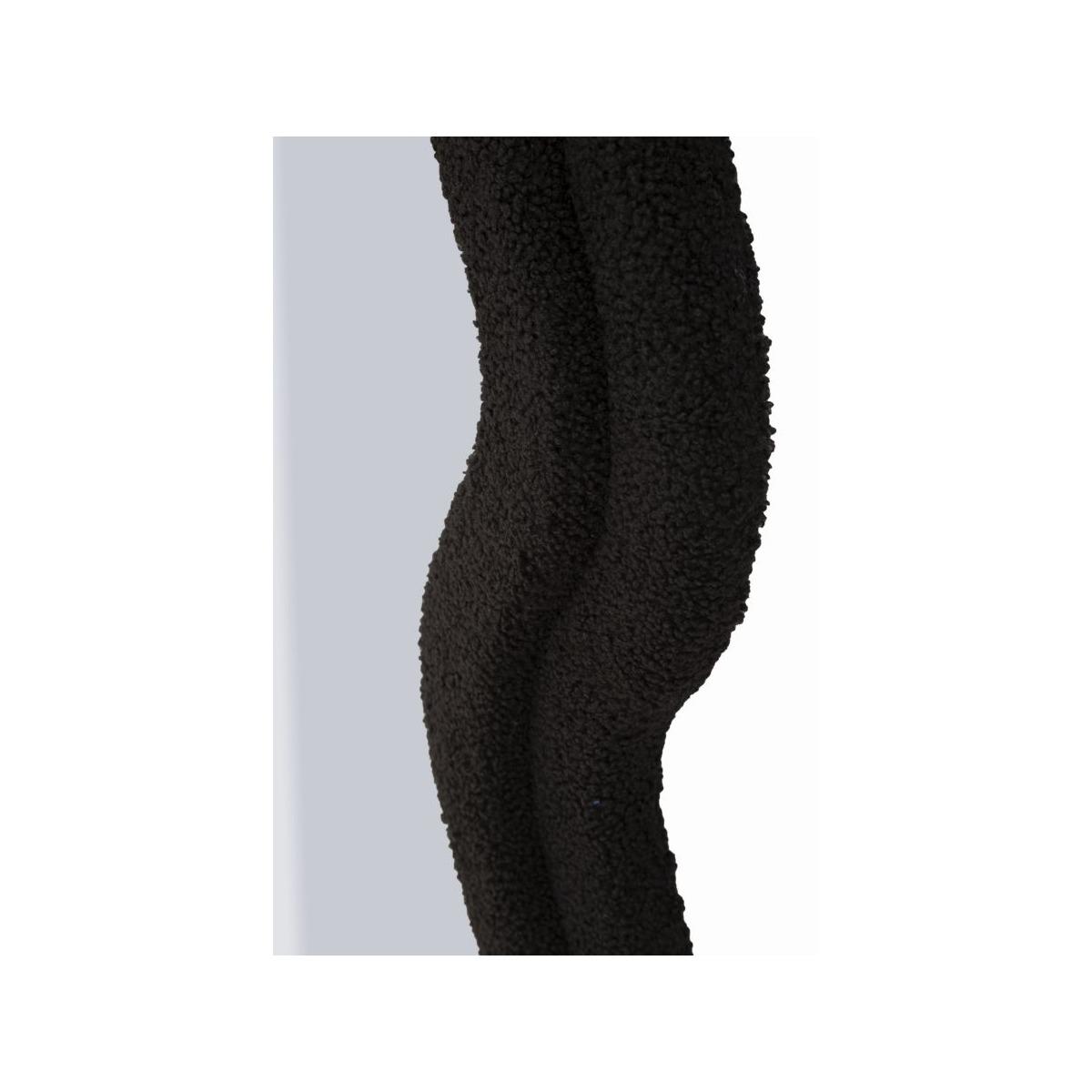 Specchio da muro teddy nero cm 60x4x160 (misura specchio cm 39x137)