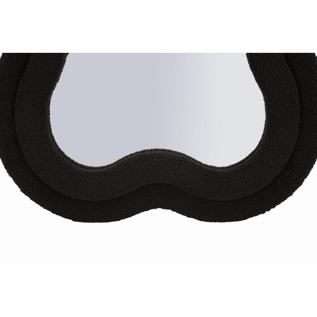 Specchio da muro teddy nero cm 60x4x160 (misura specchio cm 39x137)