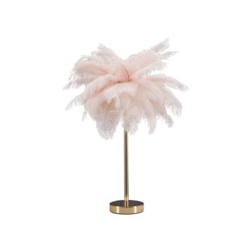 Lampada da tavolo palm rosa cm Ø 40x55