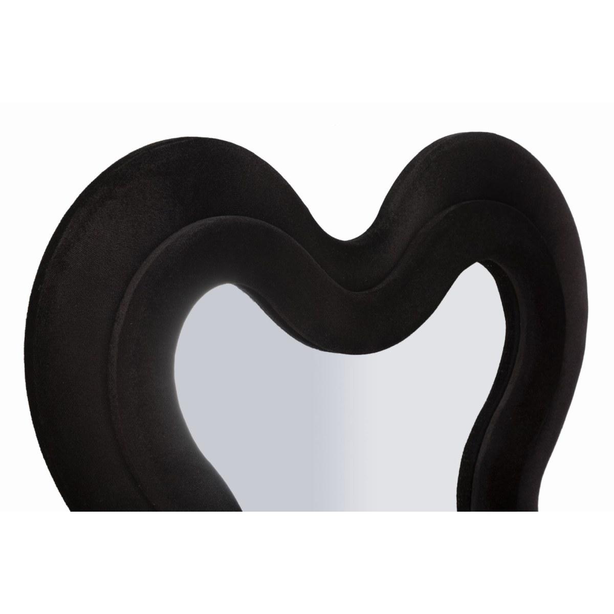 Specchio da muro monica nero cm 58x4x160  (misura specchio cm 39x124)