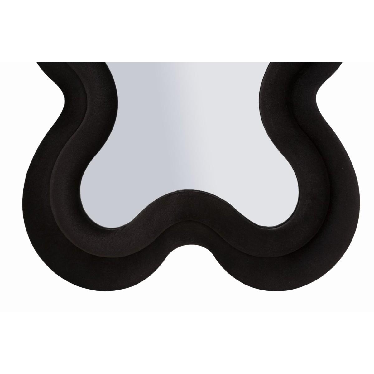 Specchio da muro monica nero cm 58x4x160  (misura specchio cm 39x124)