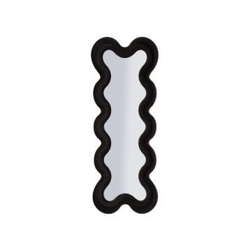 Specchio da muro monica nero cm 58x4x160  (misura specchio cm 39x124)