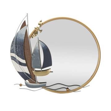 Specchio vele cm 71x8x64 (misura specchio cm Ø 56)