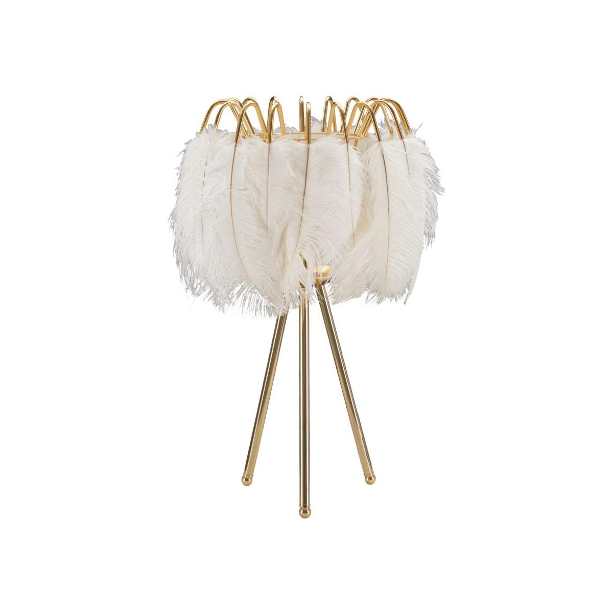 Lampada da tavolo feather stand cm Ø 40x60