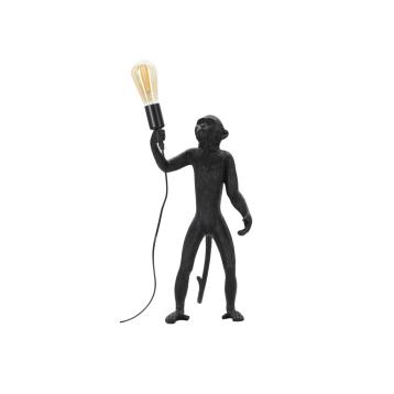 Lampada da tavolo monkey nero cm 26x34x55