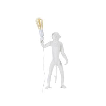 Lampada da tavolo monkey bianco cm 26x34x55