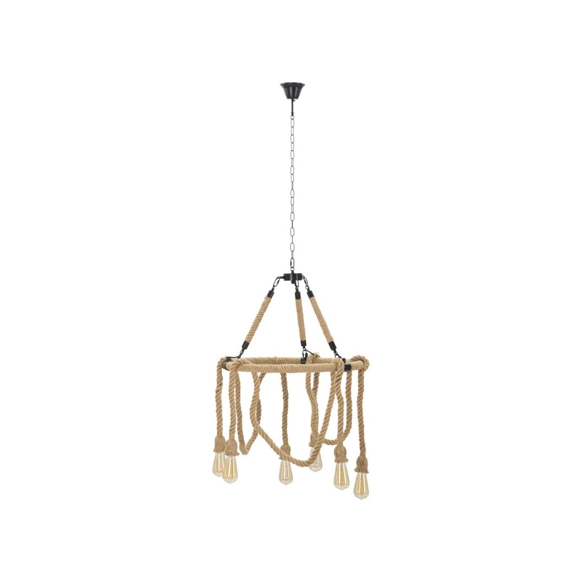 Lampadario rope circle cm Ø 64x90