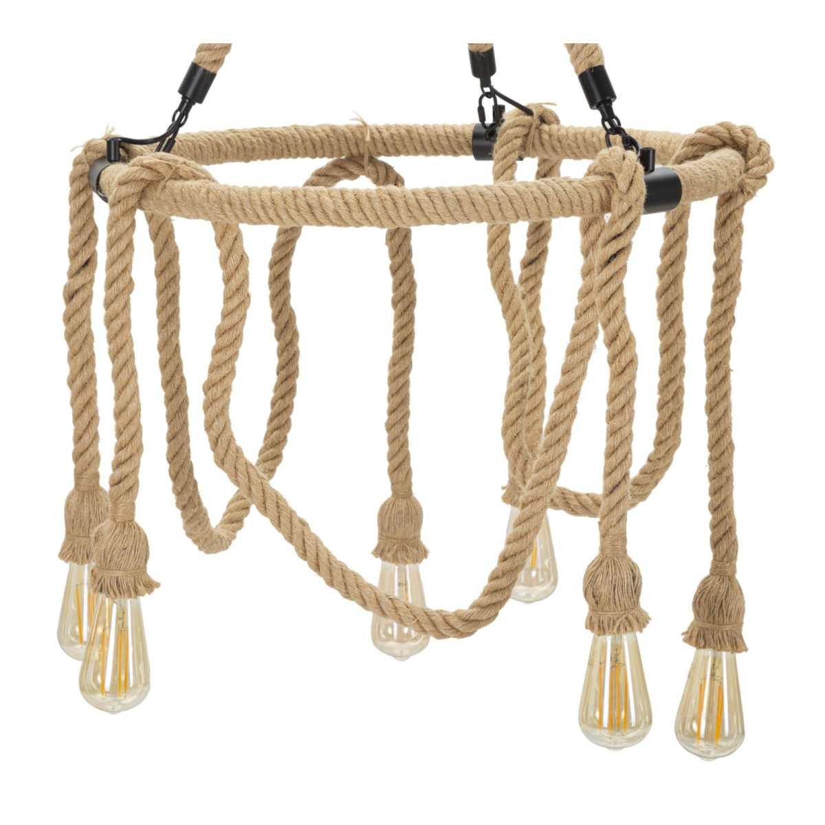 Lampadario rope circle cm Ø 64x90
