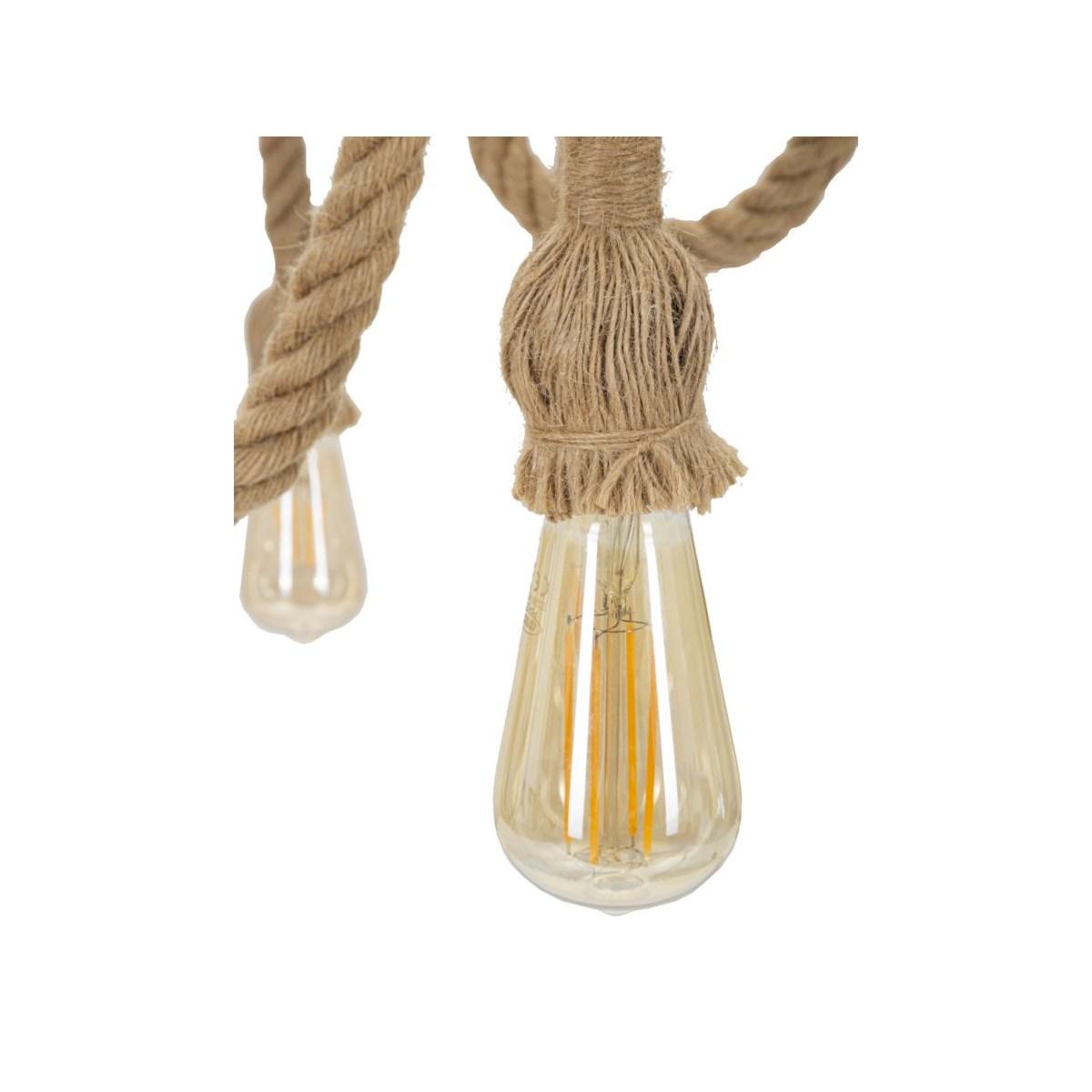 Lampadario rope circle cm Ø 64x90