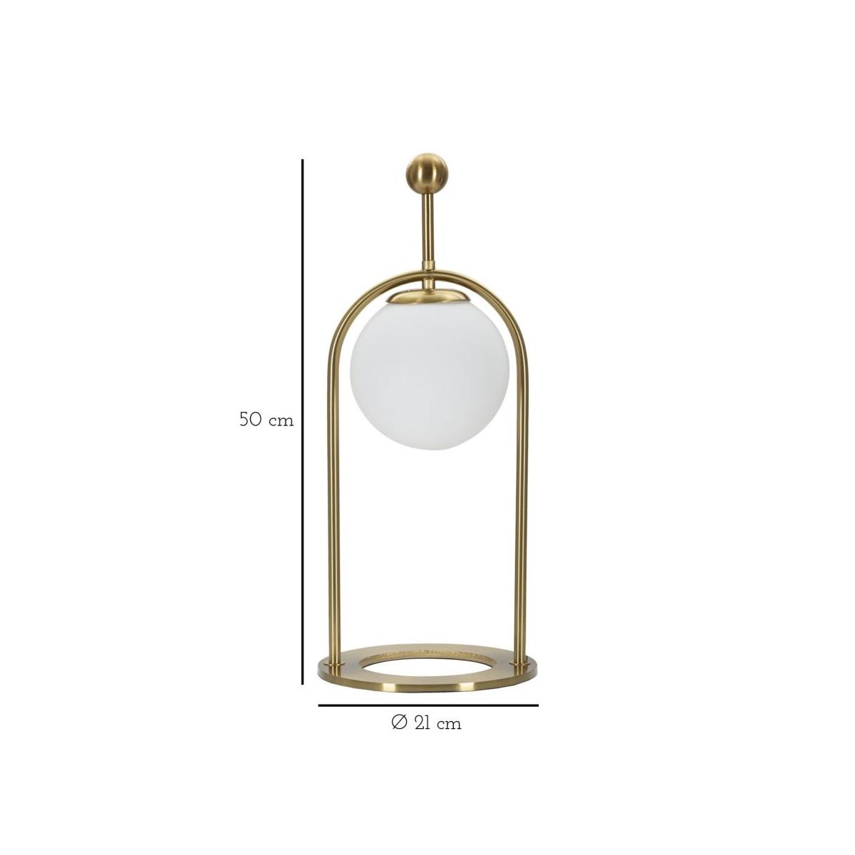 Lampada da tavolo glamy arc -b- cm Ø 21x50