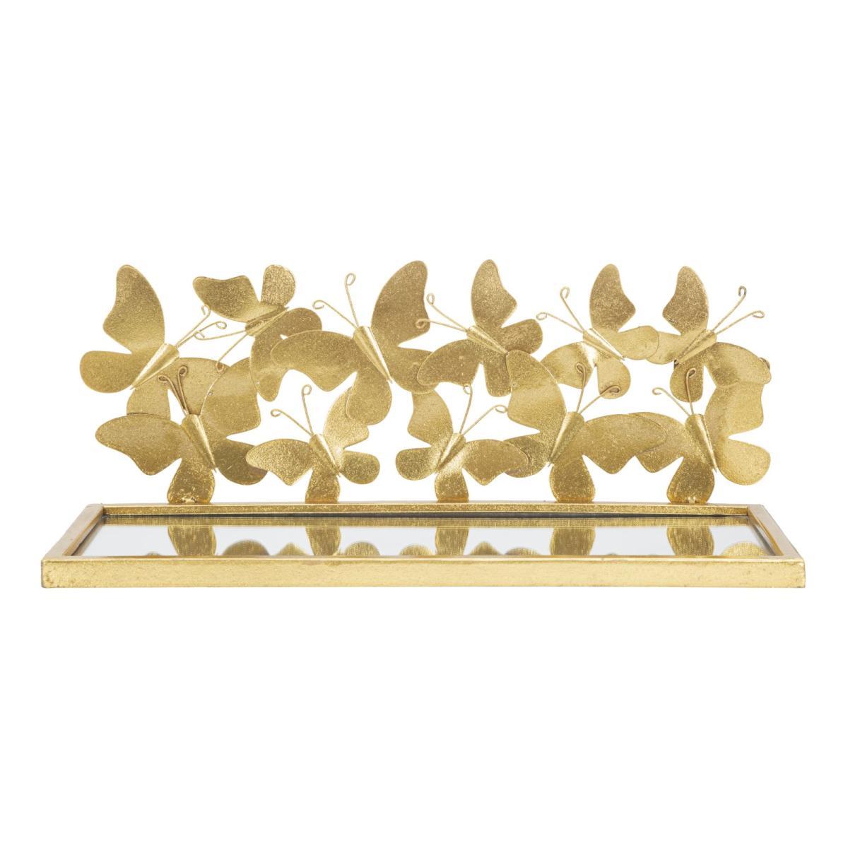 Comodino mensola butterflies coppia cm 43x19,2x16,5