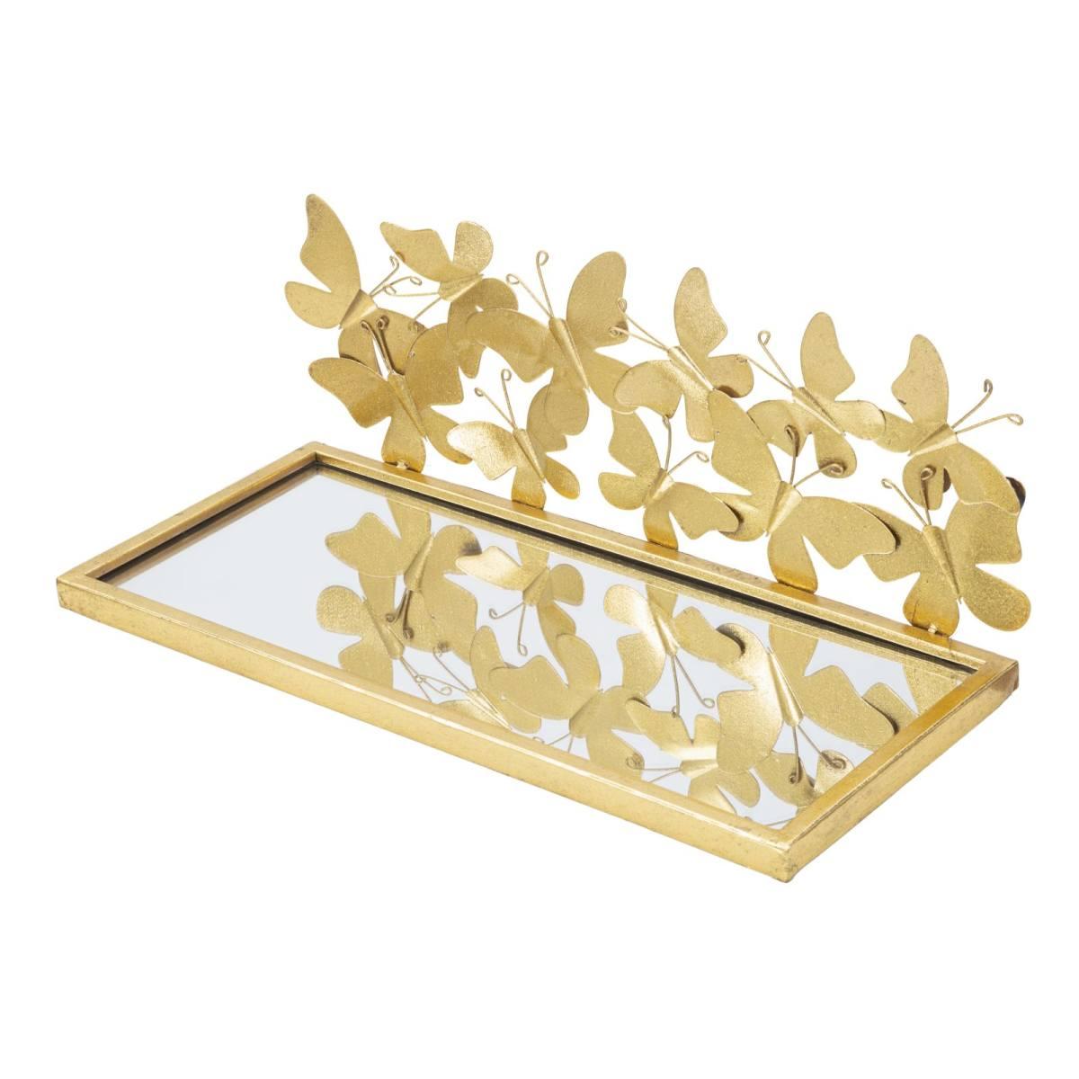 Comodino mensola butterflies coppia cm 43x19,2x16,5