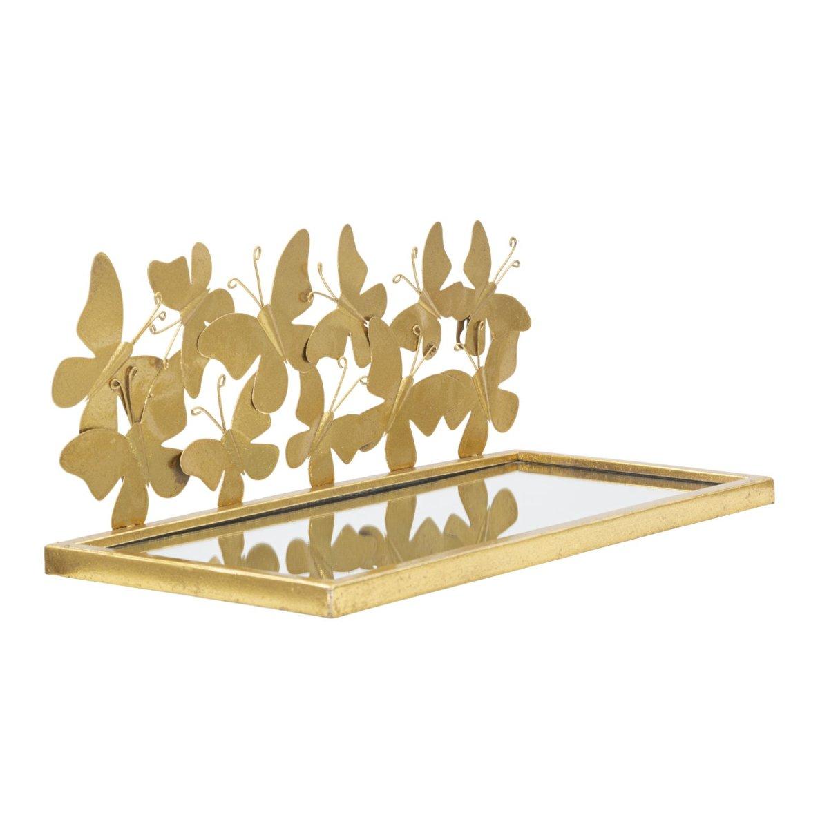 Comodino mensola butterflies coppia cm 43x19,2x16,5