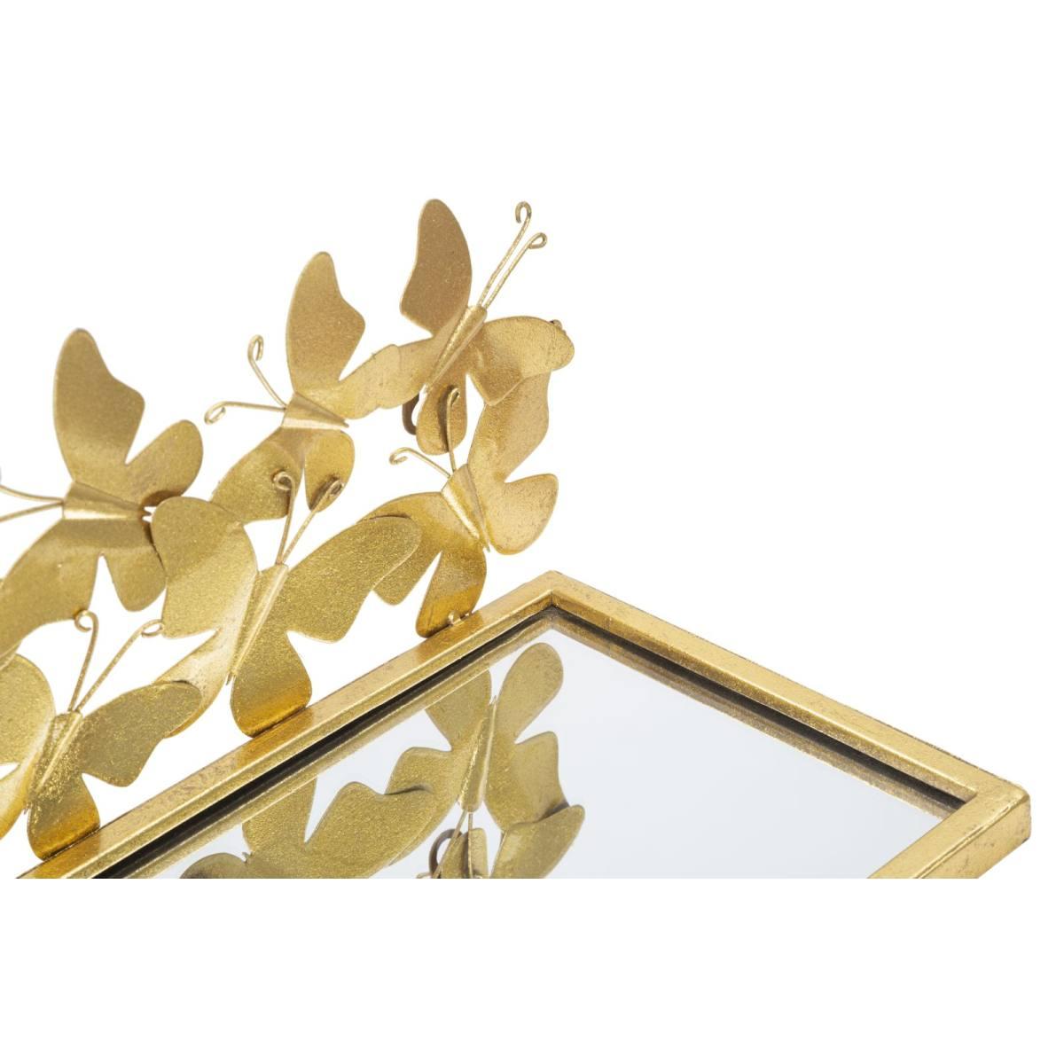 Comodino mensola butterflies coppia cm 43x19,2x16,5