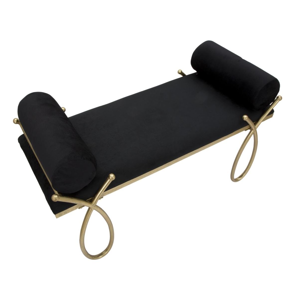 Panca ribbon nera cm 112,5x49x53