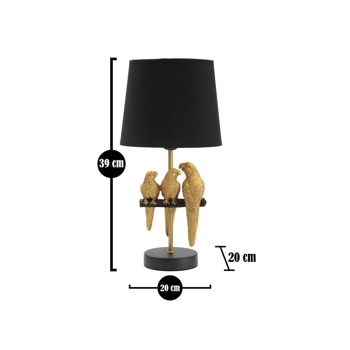 Lampada da comodino pappagallo cm Ø 20x39