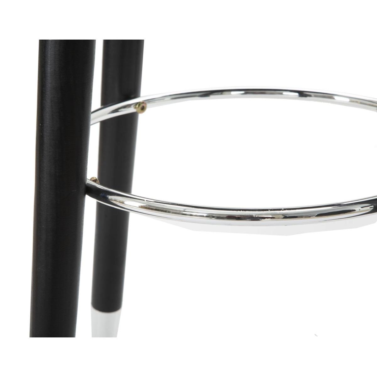 Sgabello bar paris blu/silver cm Ø 35x74