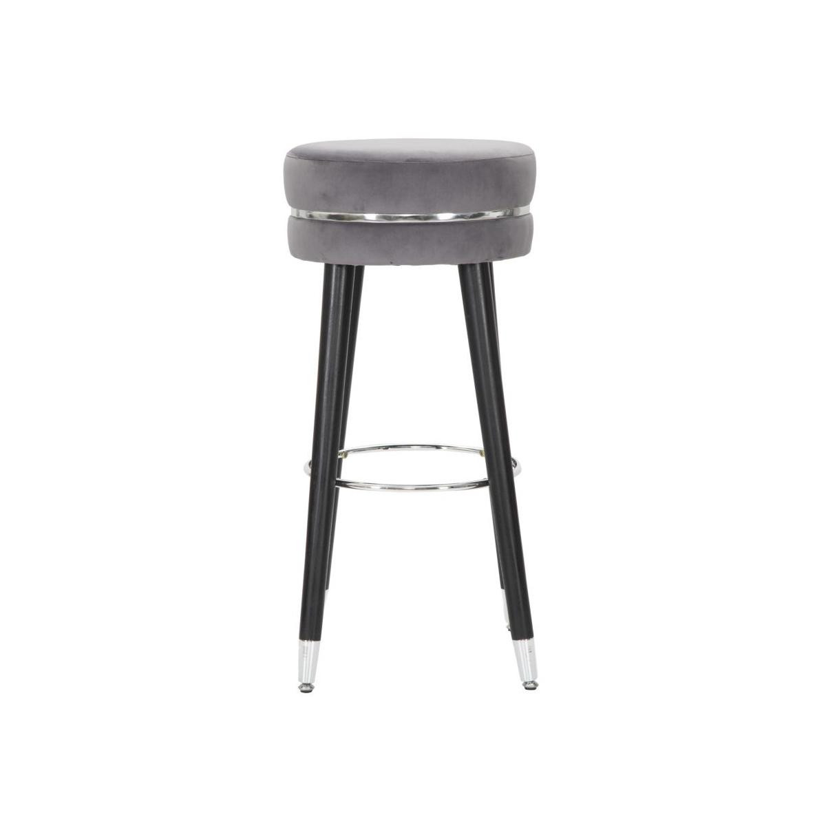 Sgabello bar paris grigio/silver cm Ø 35x74