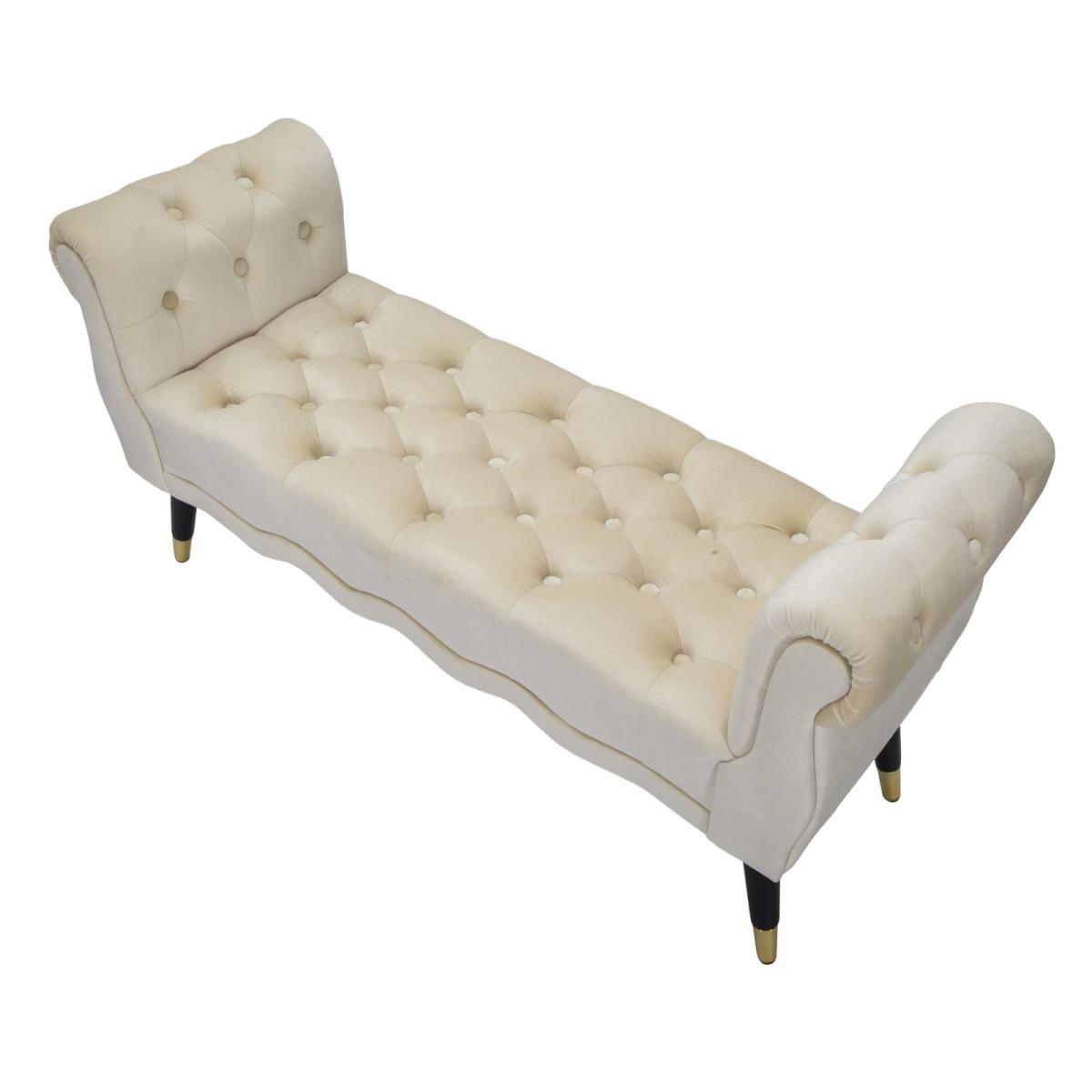 Panchetta paris crema/gold cm 120x40x60