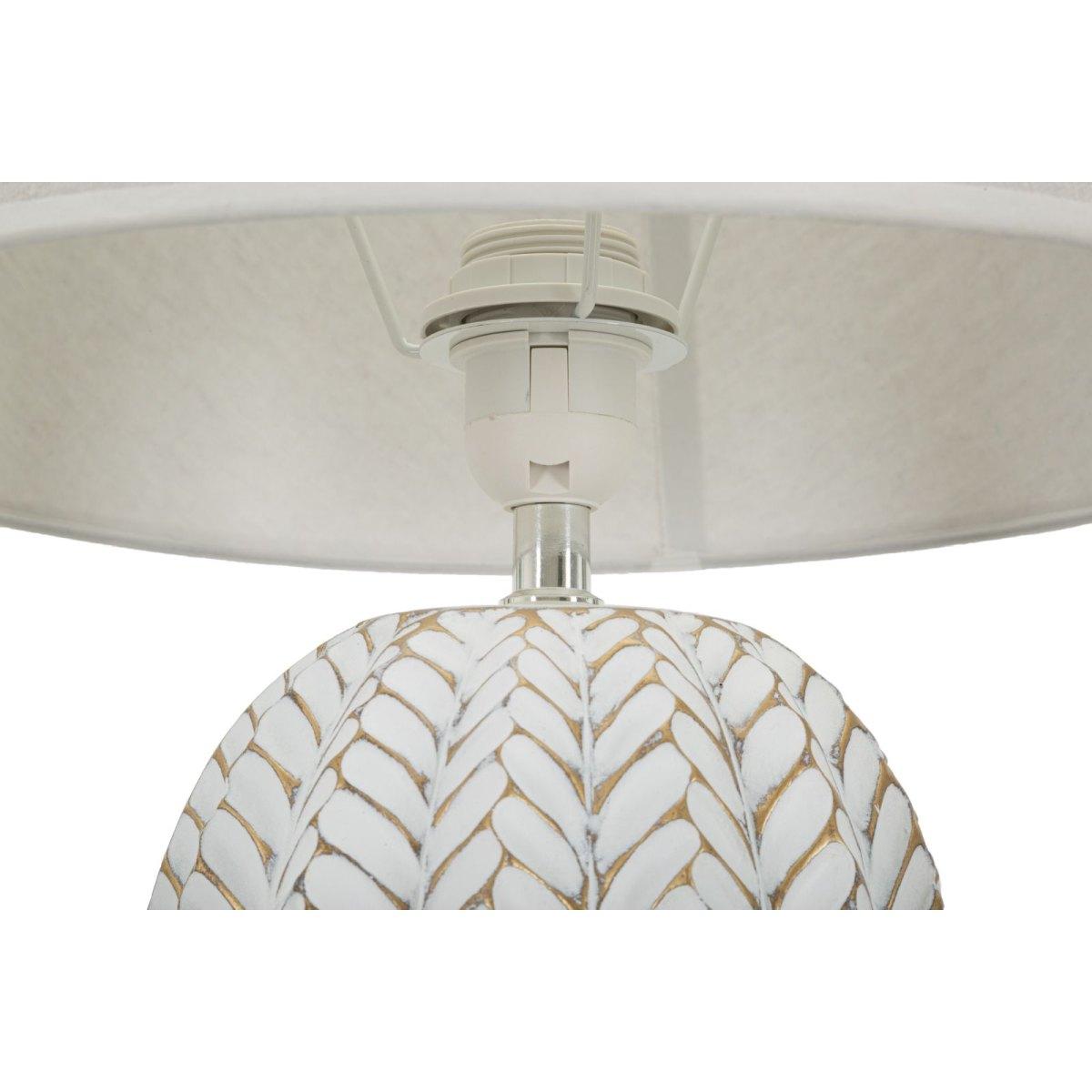 Lampada da tavolo resina leaf cm Ø 35x65