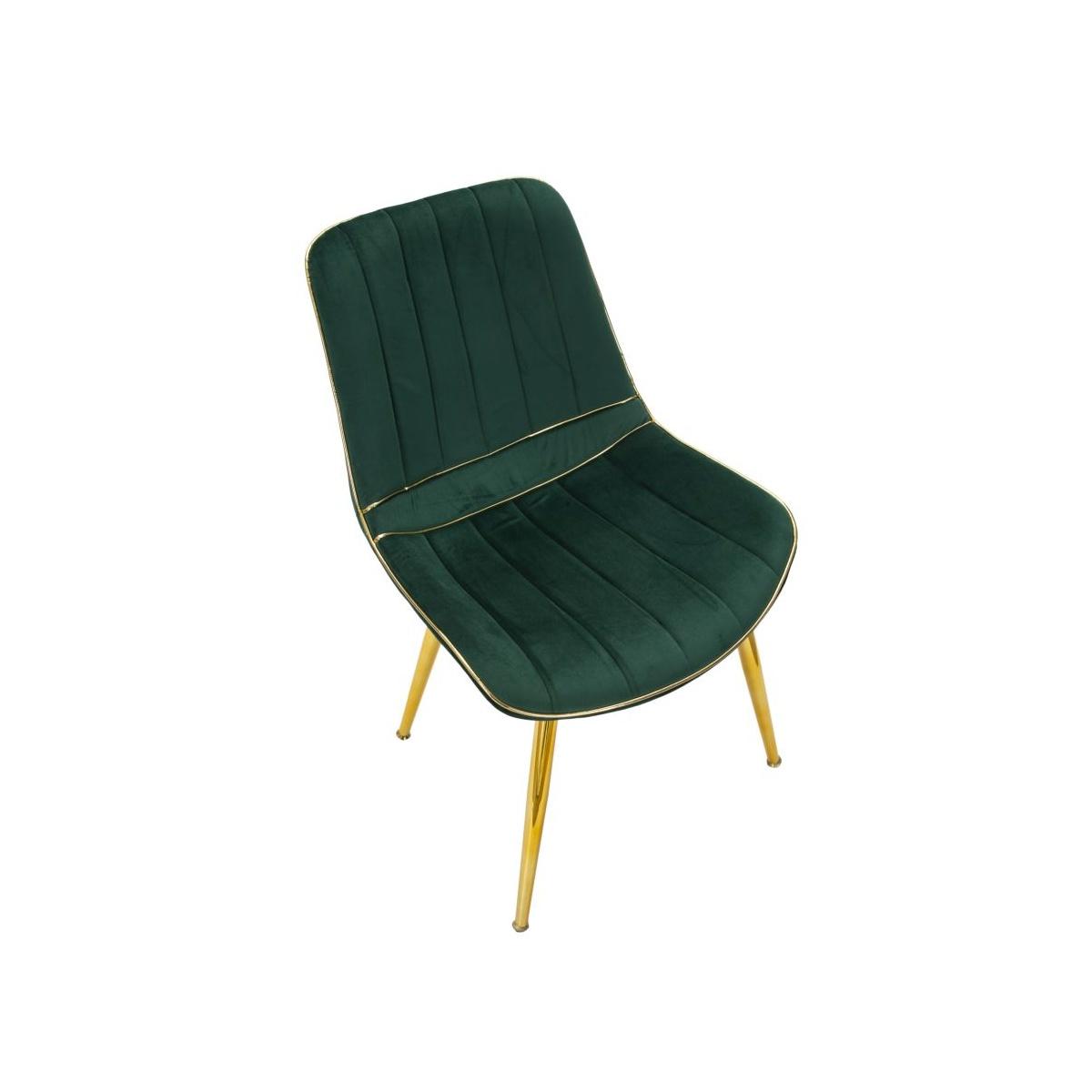 Sedia paris verde/gold set 2 pz cm 51x59x79