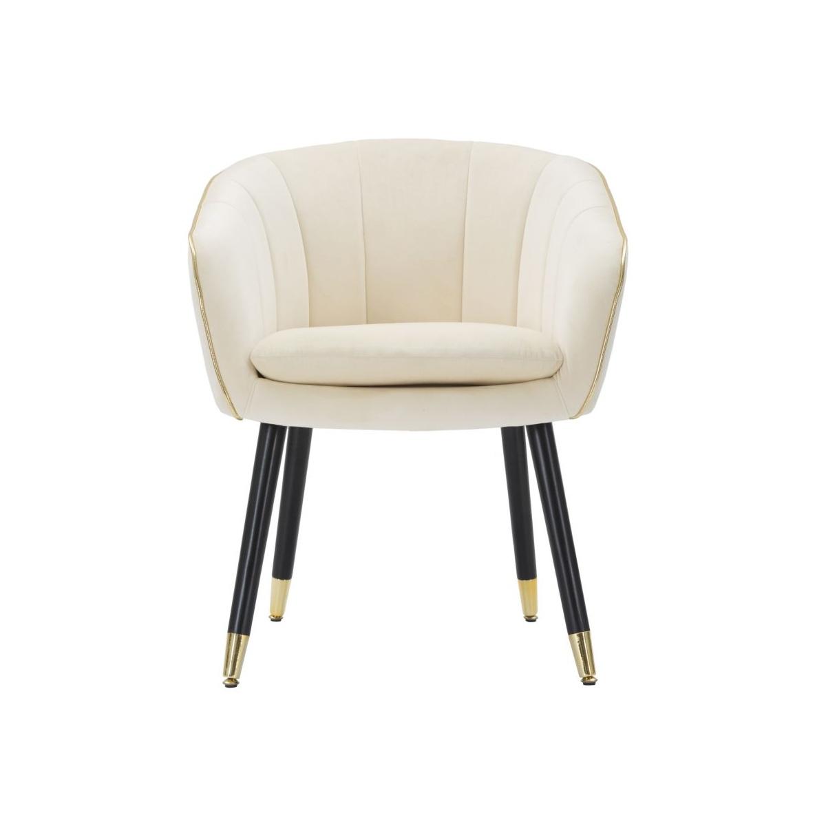 Poltrona paris crema/gold cm 62x58x78