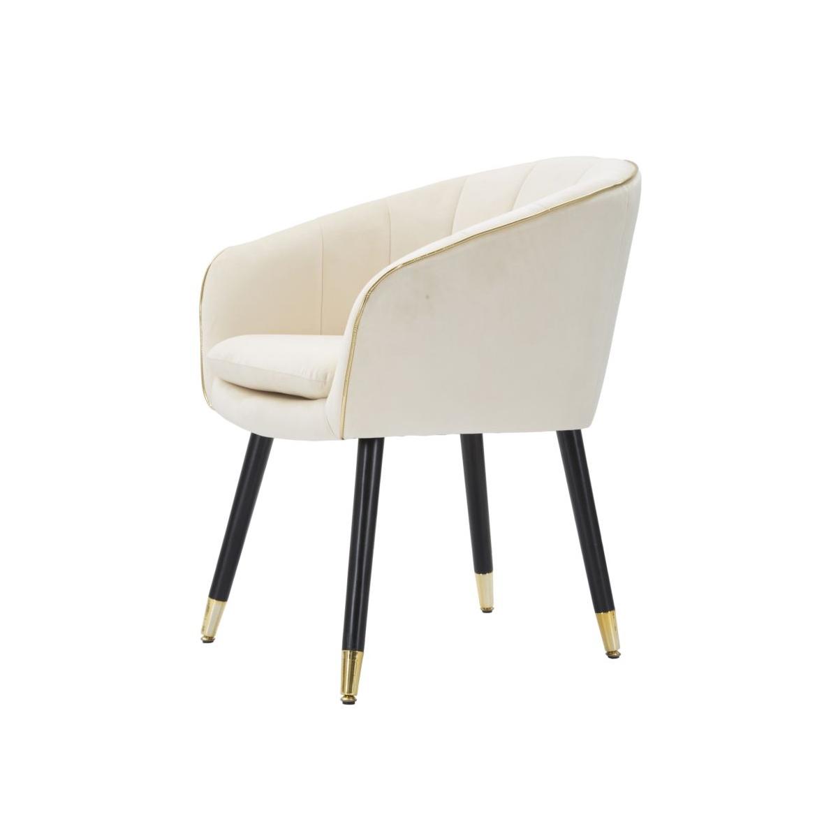 Poltrona paris crema/gold cm 62x58x78