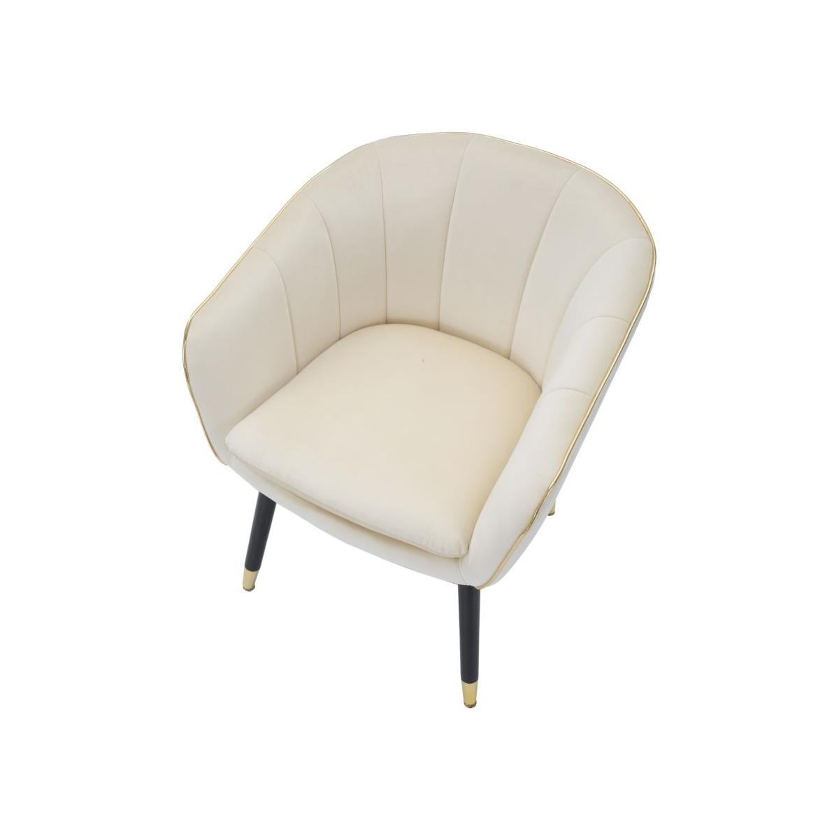 Poltrona paris crema/gold cm 62x58x78
