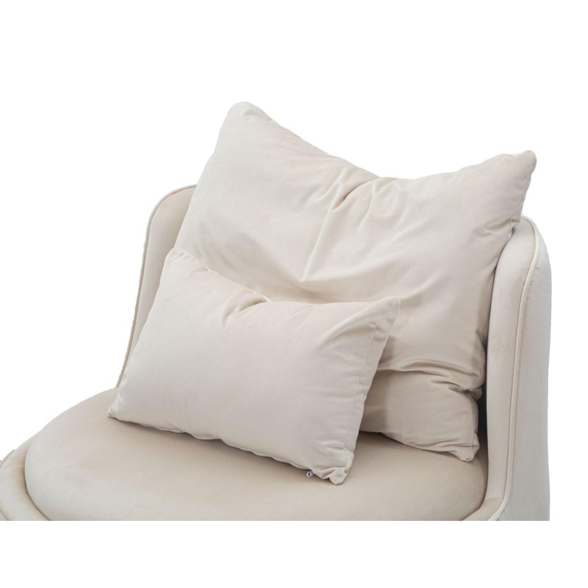 Poltrona paris space crema/gold cm Ø 84x72