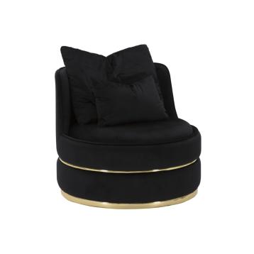 Poltrona paris space nero/gold cm Ø 84x72