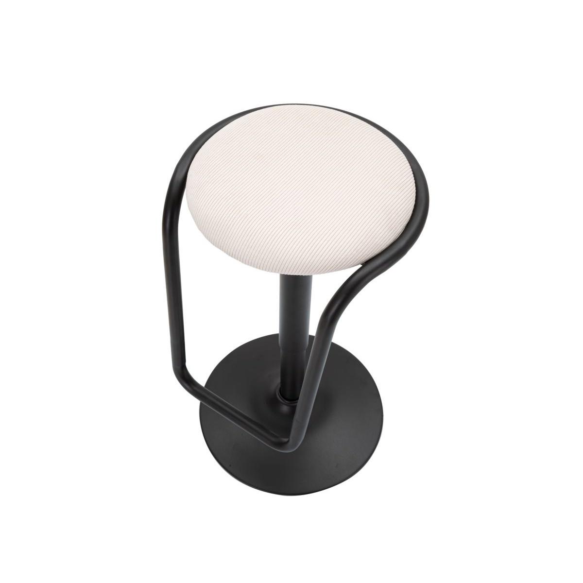 Sgabello bar destiny bianco cm Ø 41x61-83