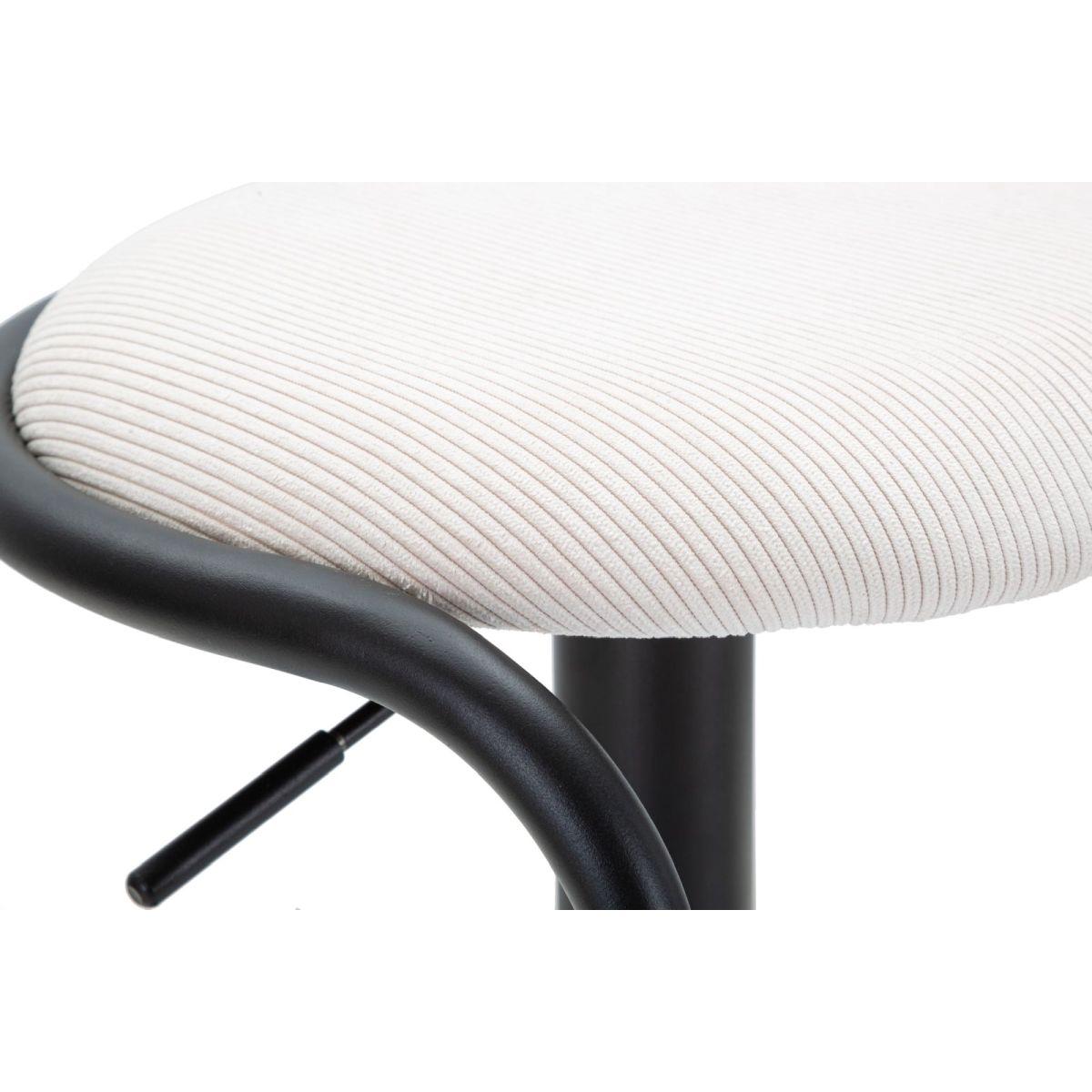 Sgabello bar destiny bianco cm Ø 41x61-83