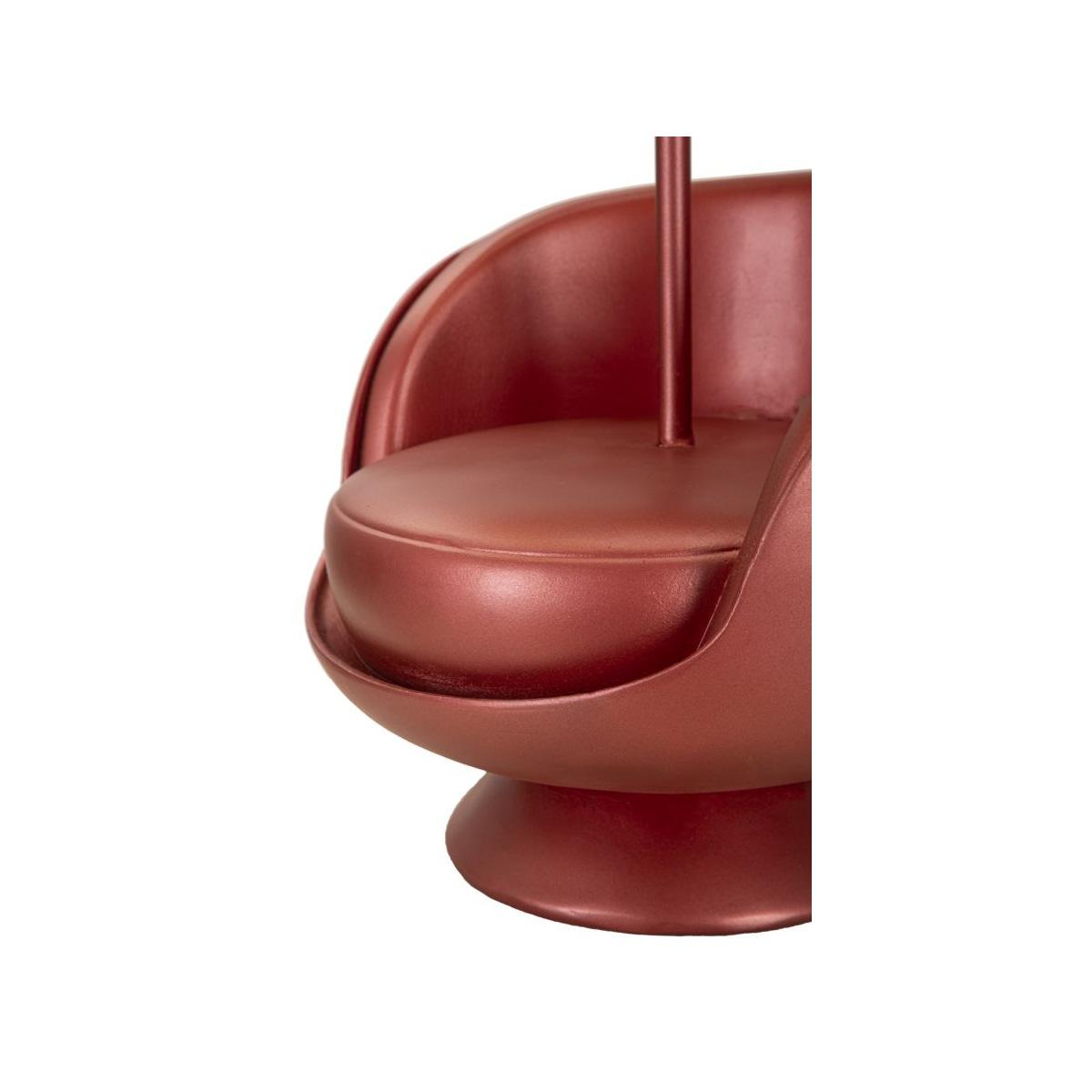 Lampada da comodino midcentury rossa cm Ø 26x43