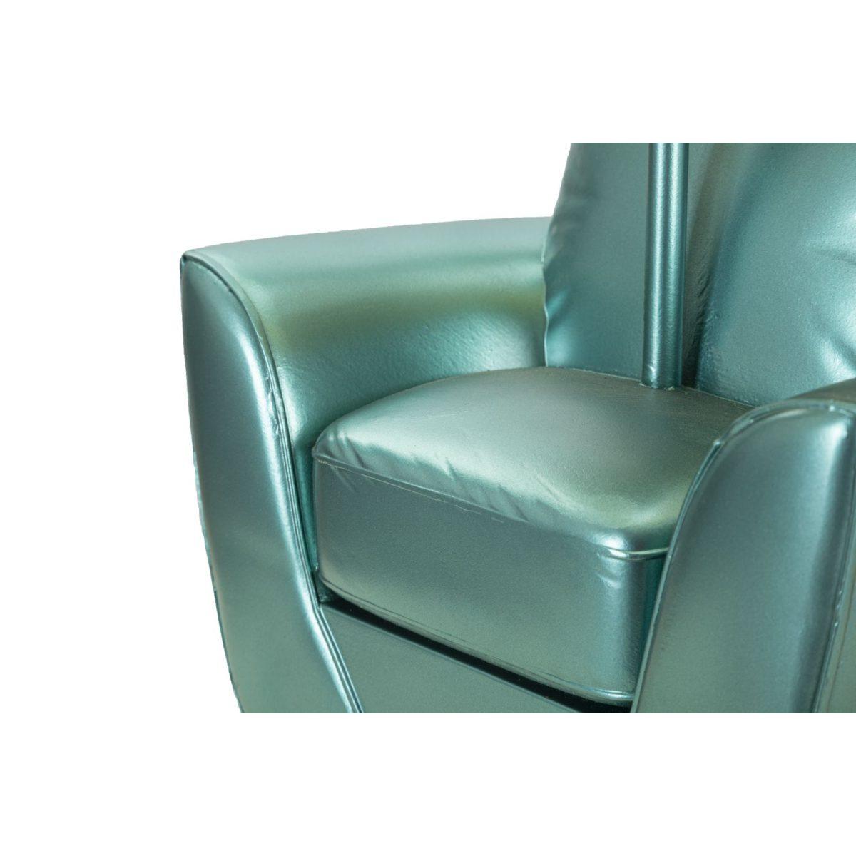 Lampada da comodino midcentury turchese cm Ø 26x43
