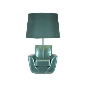 Lampada da comodino midcentury turchese cm Ø 26x43