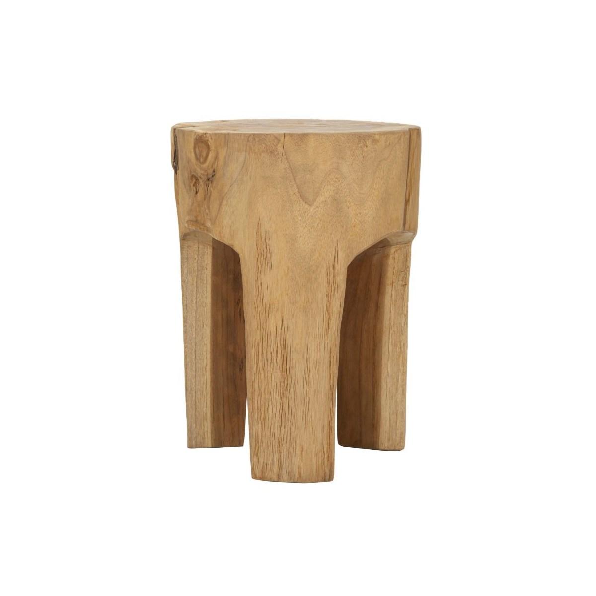 Sgabello stold in teak riciclato cm Ø 30x40 (pezzi unici - non rip. in serie)