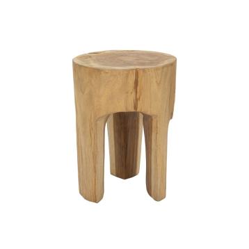 Sgabello stold in teak riciclato cm Ø 30x40 (pezzi unici - non rip. in serie)